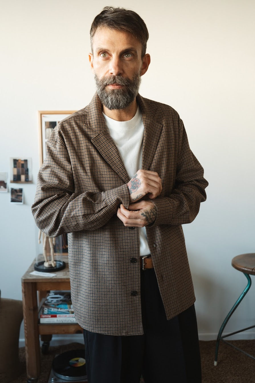 Veste Yuki - Pied de Poule Beige