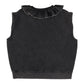Sleeveless sweat-shirt collar - Washed black 1980