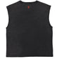 Sleeveless t-shirt round neck - Washed black sister dept