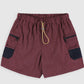Outer Shorts - Grungy Japanese Nylon Burgundy