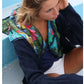 Foulard Noodle Land - Bleu marine