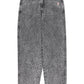 Trousers | Washed black denim w/ animal print