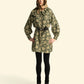 Short dress | Green w/ floral jacquard