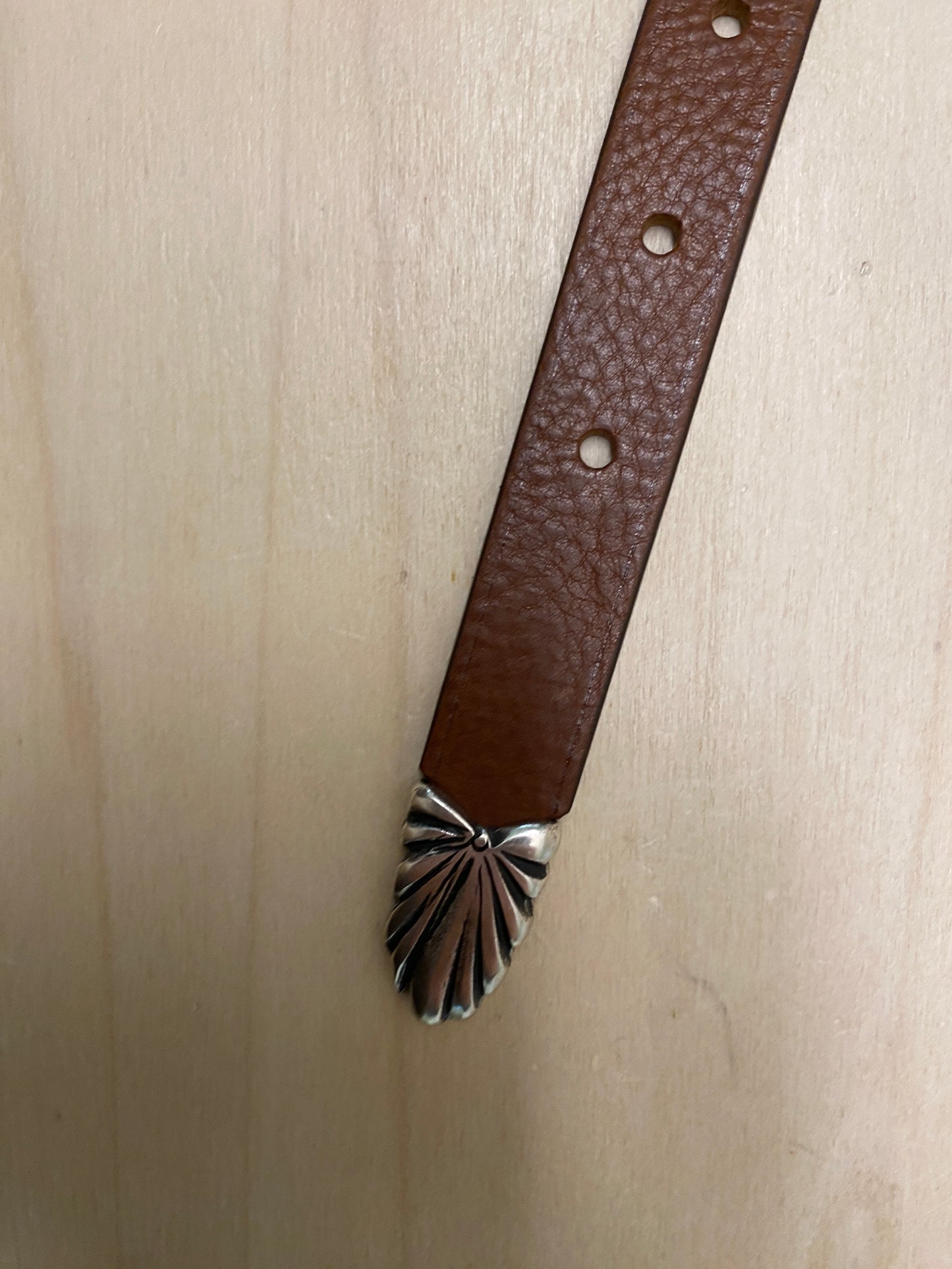 Ceinture tannage végétal marron 94657AS