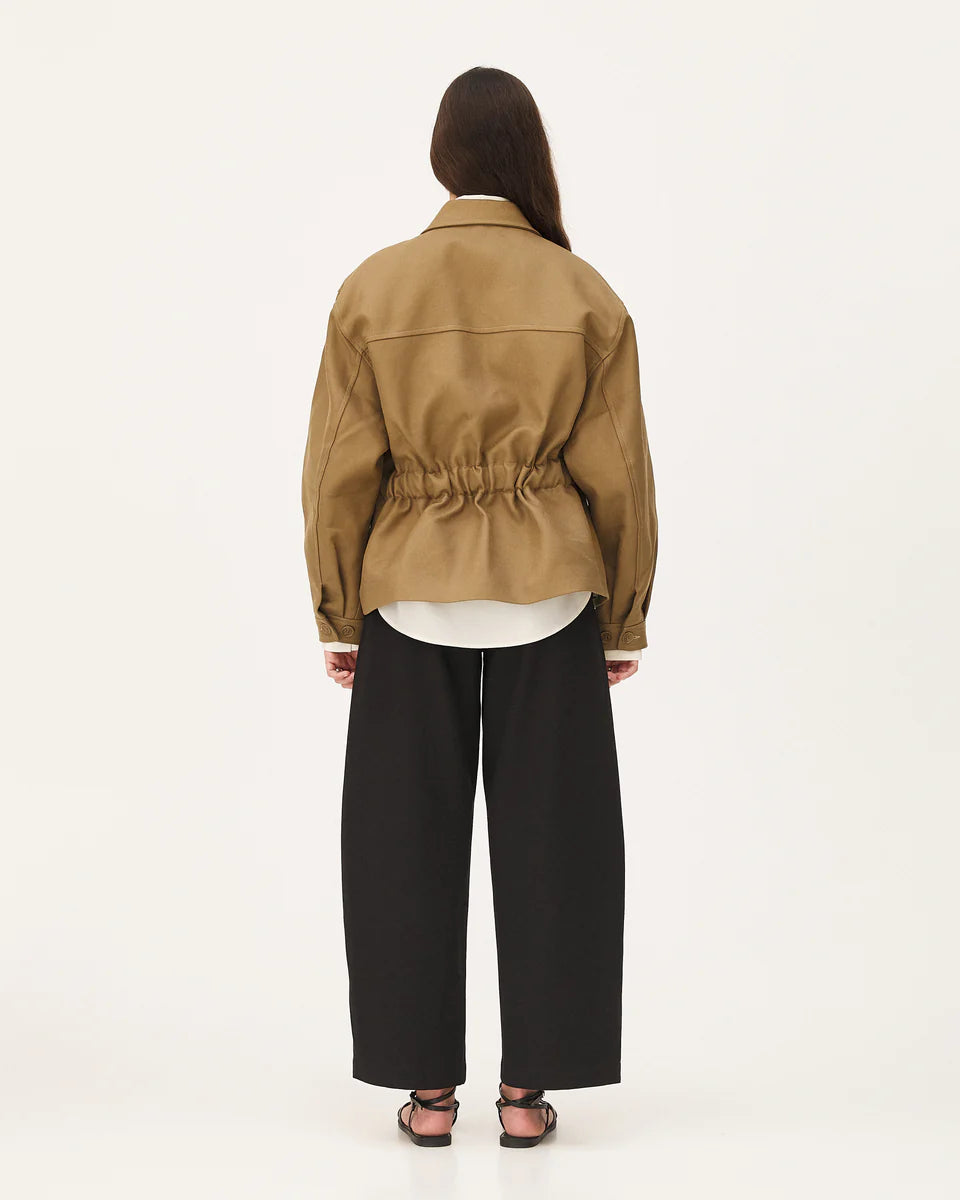 Blouson ceinturé Draby - Field brown