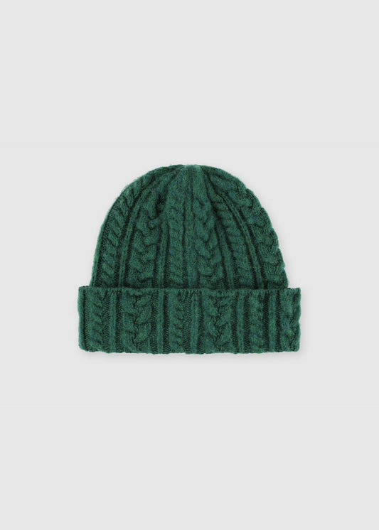 Cable Festival Hat - Green Dream