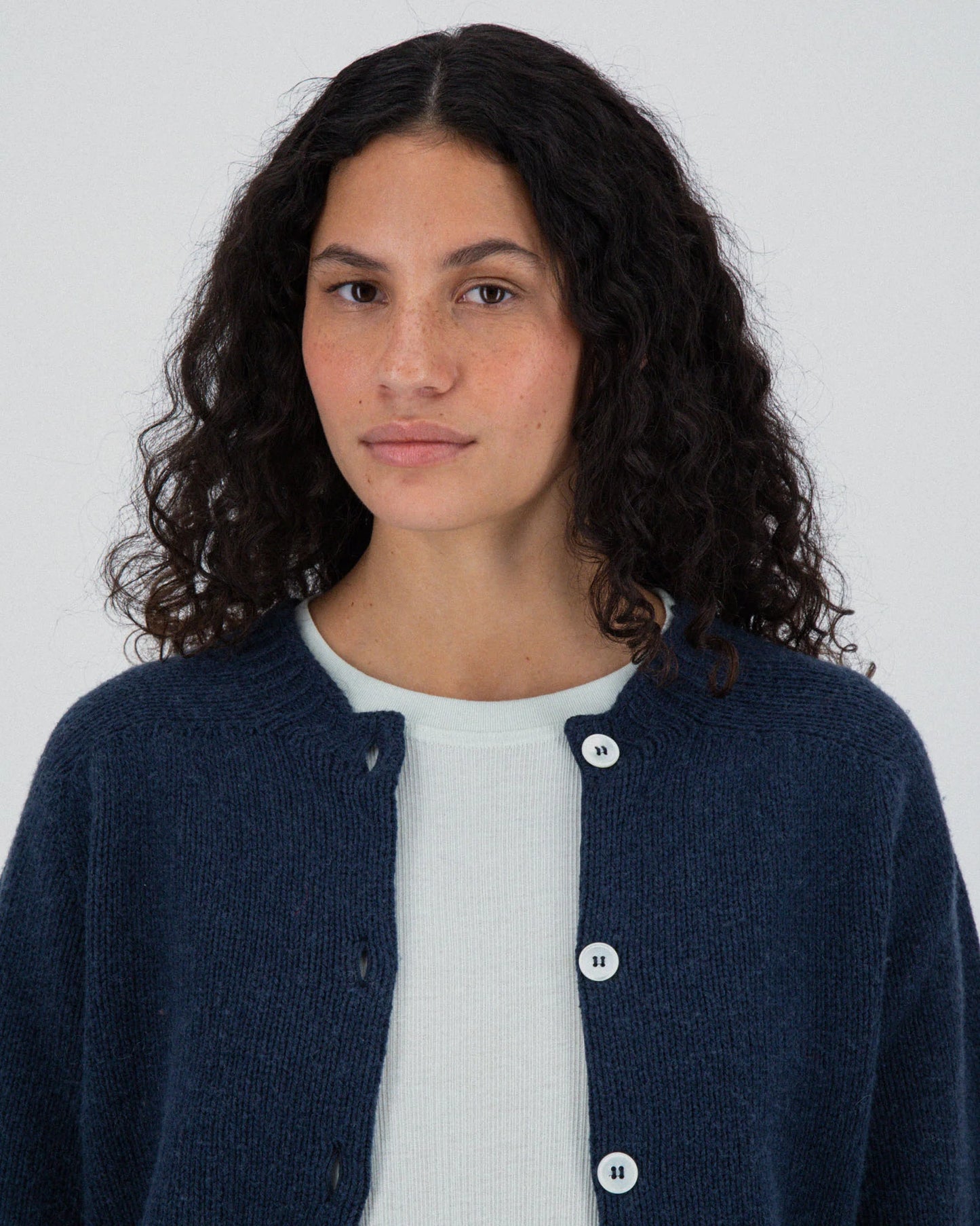 Cardigan Tall of The Knitted Age - Navy Dream