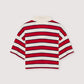 Acacia Woman Polo - Tulip Red & Midnight Stripes