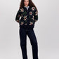 Flower Cardigan - Navy