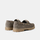 Ollie Boat Shoe - Truffle Suede Braided