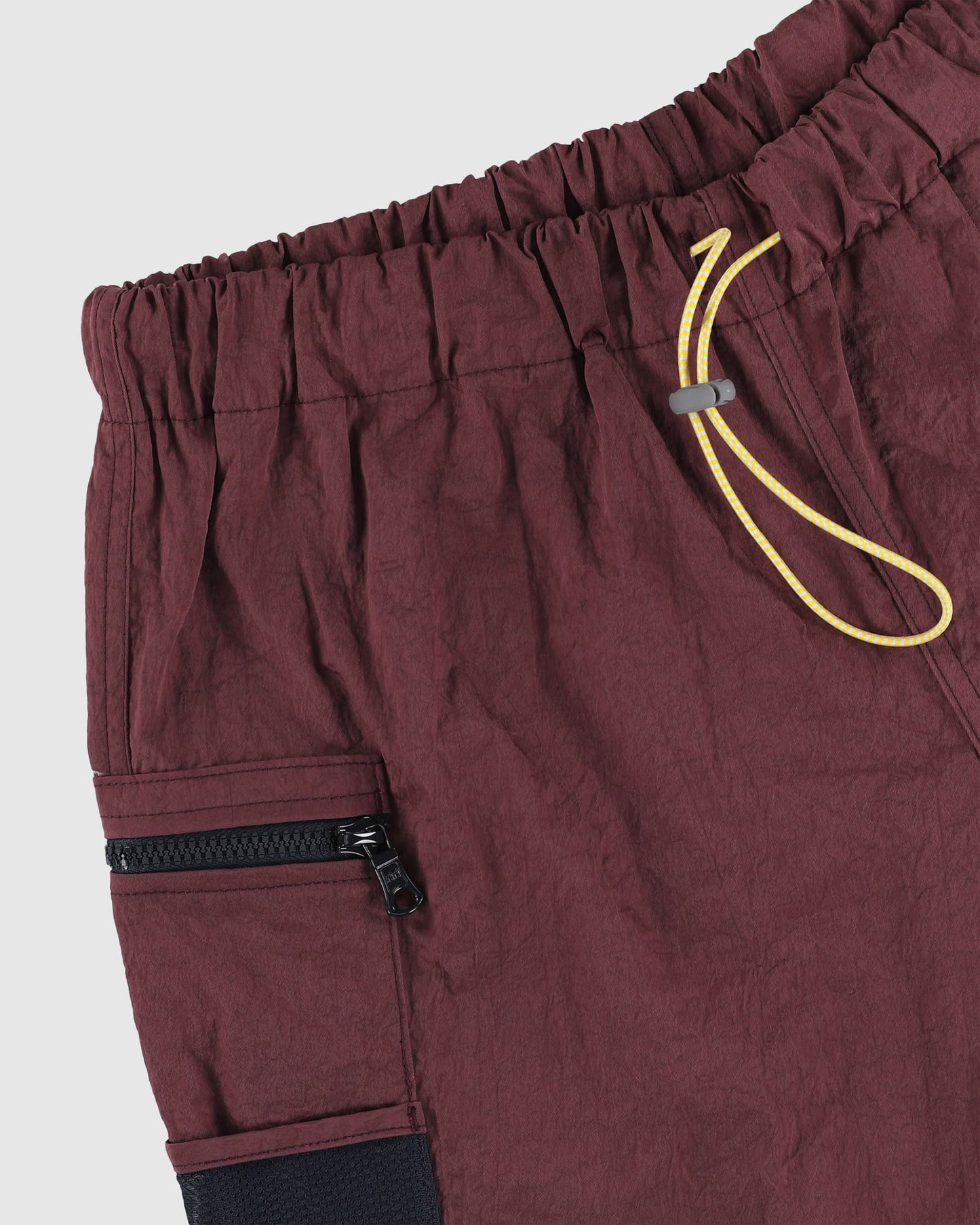 Outer Shorts - Grungy Japanese Nylon Burgundy