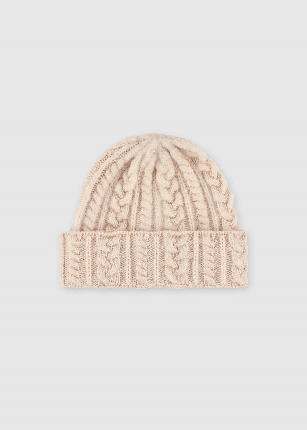 Cable Festival Hat - Oatmilk