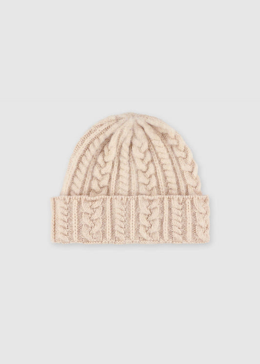 Cable Festival Hat - Oatmilk
