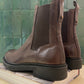 Boots en cuir marron
