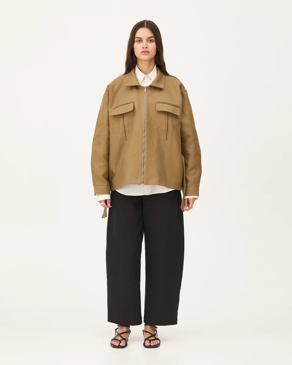 Blouson ceinturé Draby - Field brown