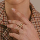 Bague double L’Audacieuse vermeil