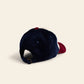 Casquette velours - Bordeaux ecru navy