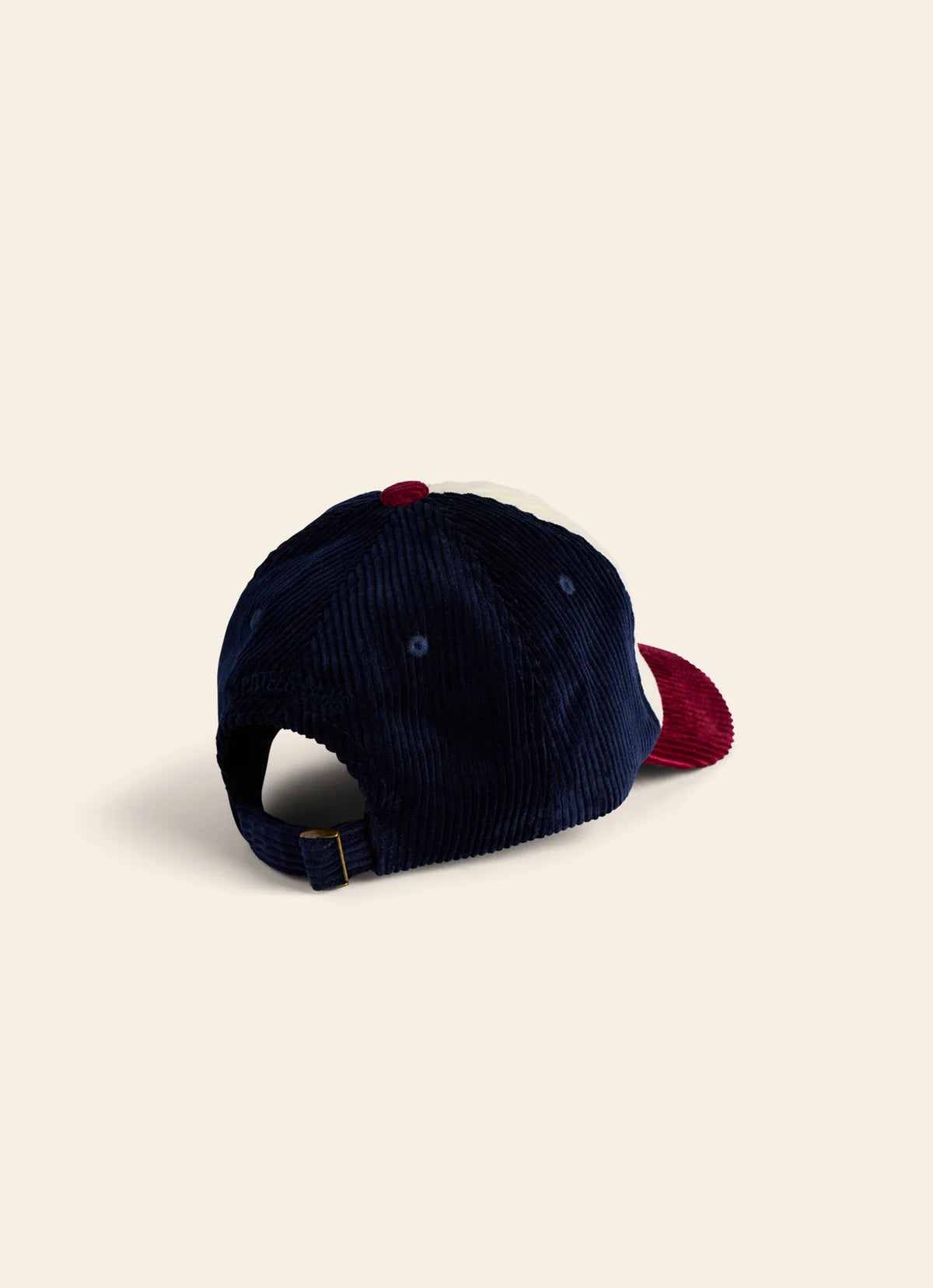 Casquette velours - Bordeaux ecru navy
