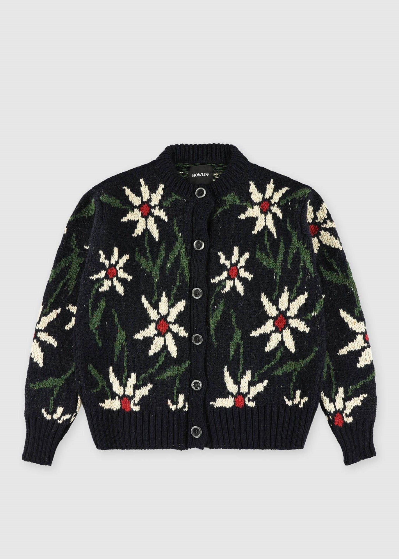 Flower Cardigan - Navy