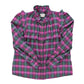 Shirt | Fuschia & green checkered