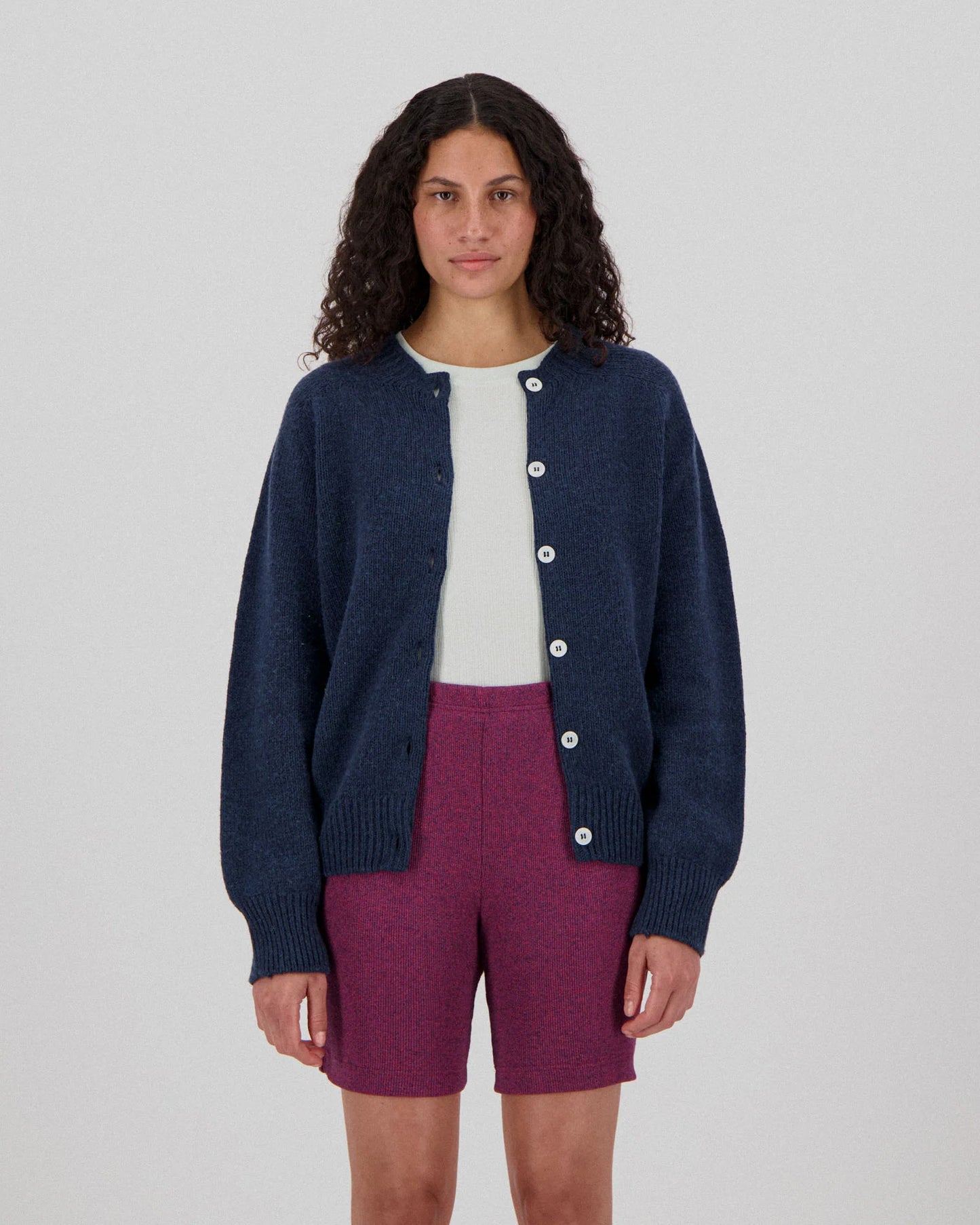 Cardigan Tall of The Knitted Age - Navy Dream