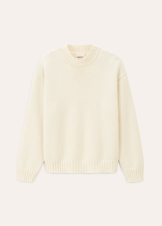 Pull col rond Miwa - Écru