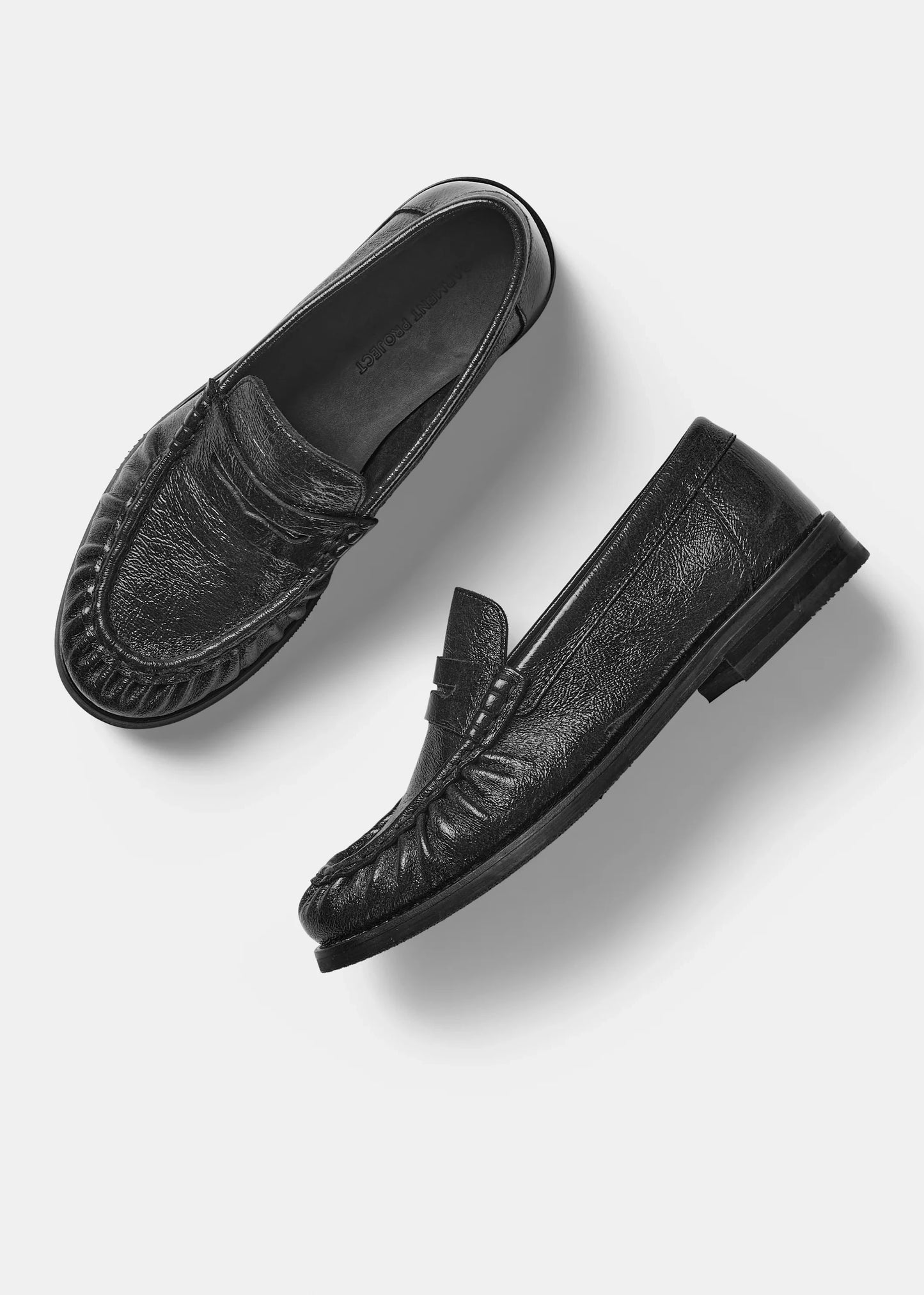 Charlie - Black Vintage Patent Leather
