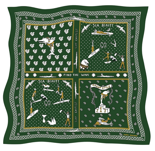 Foulard Sea Beauty - Vert