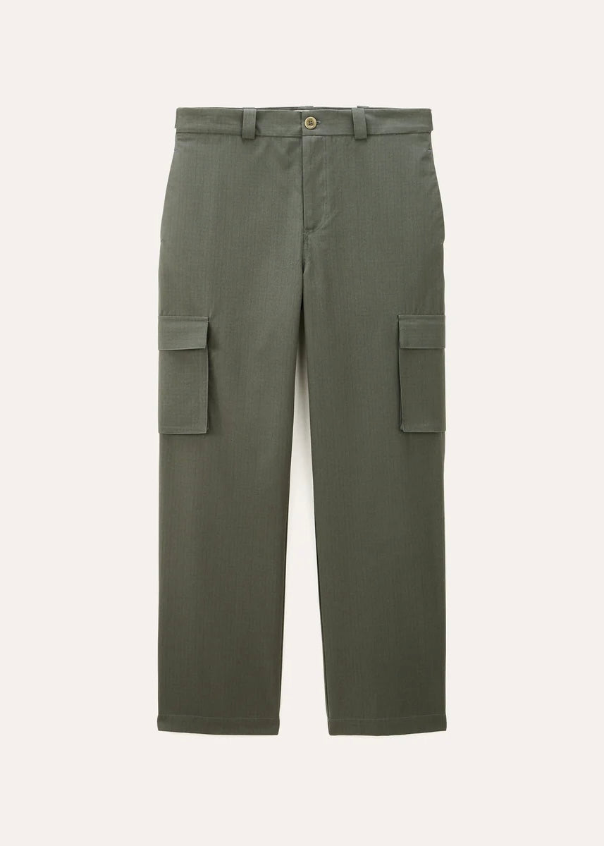 Pantalon Ample Cargo - Army Green