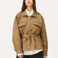 Blouson ceinturé Draby - Field brown