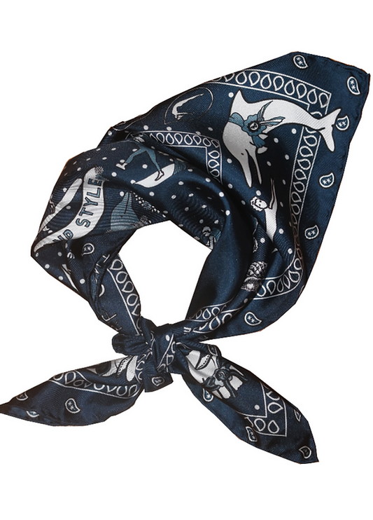 Bandana Sea Beauty - Bleu marine