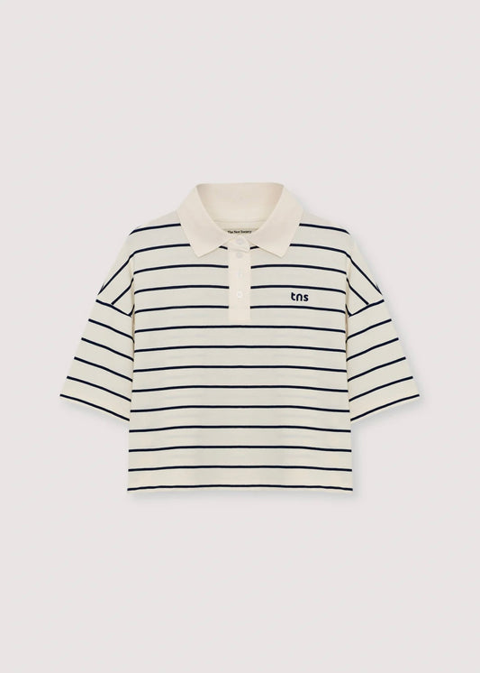 Acacia Woman Polo - Ecru Stripes