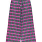 Trousers | Fuschia & green checkered
