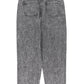 Trousers | Washed black denim w/ animal print
