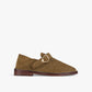 Slipper-mule Lucca - cuir suédé kaki