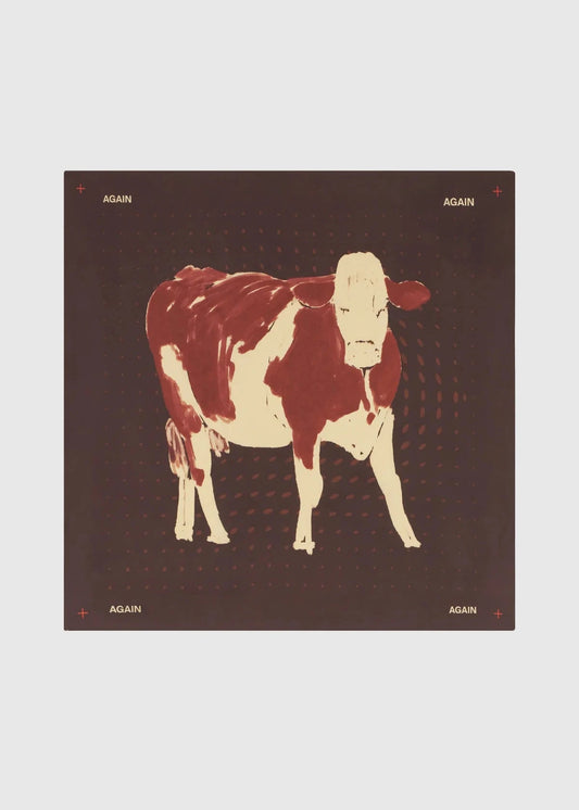 Foulard en soie Cow - Woody Brown