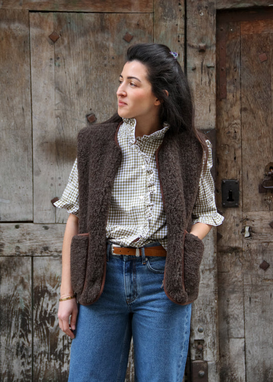 Veste sans manche Pepitko Dark Brown