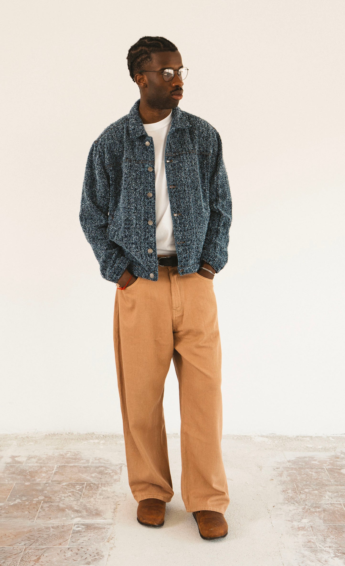 Veste Trade - Boucle Denim Stone