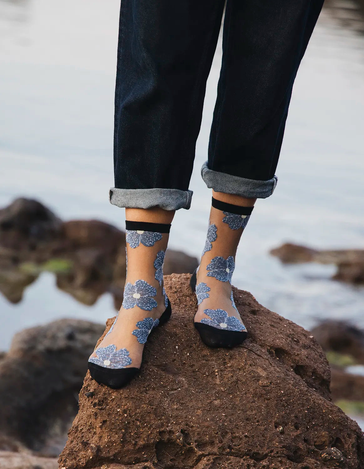 Chaussettes Murano bleue