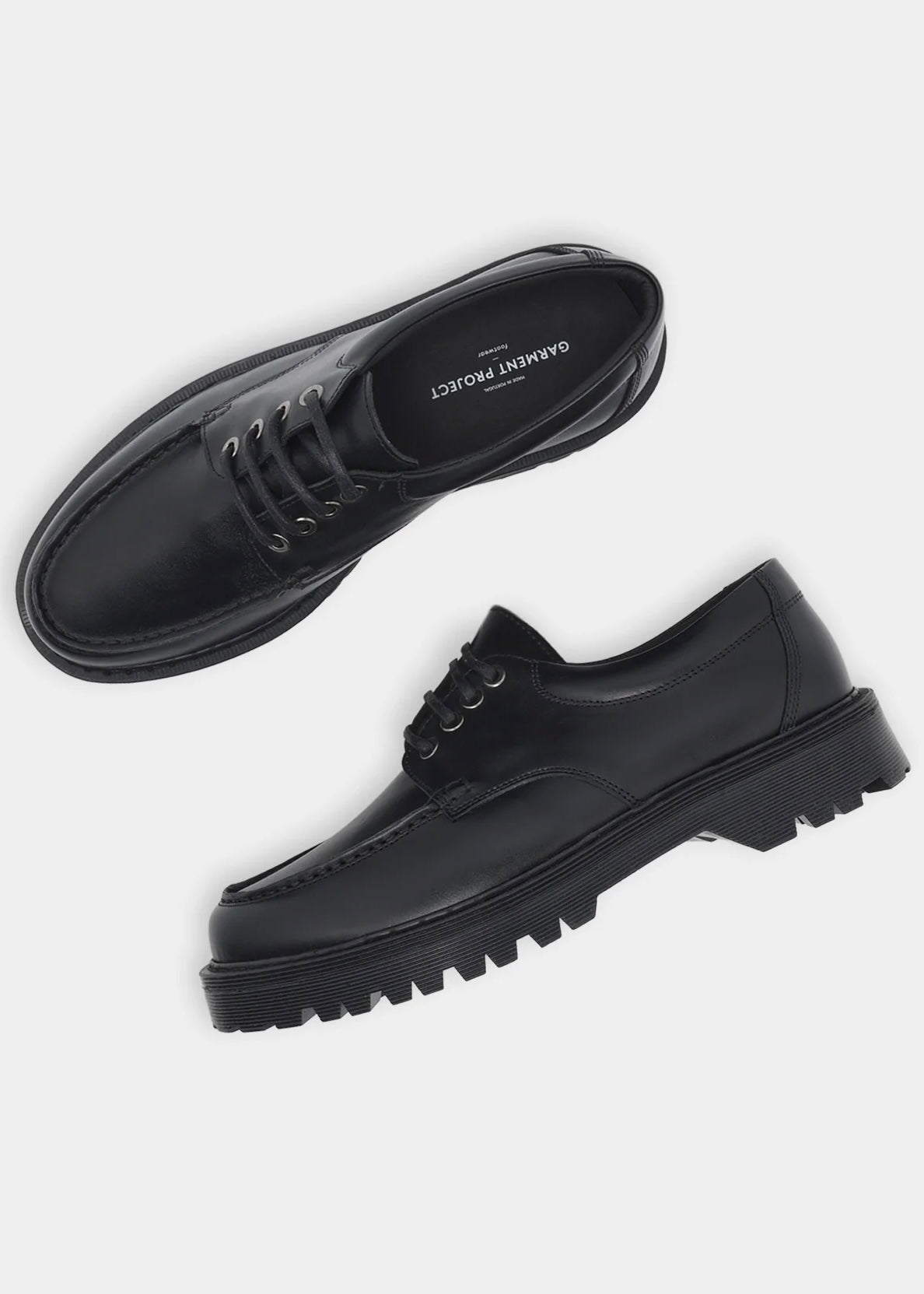 Pete Moc Toe - Black Leather