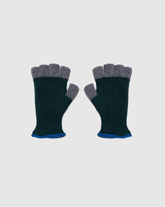 Mitaine No Fingers In There Ribbed Gloves - Forest