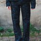 Night Camo Denim Pants - Raw Blue