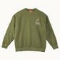 Sweat Retourné 712 Grammes - Kaki