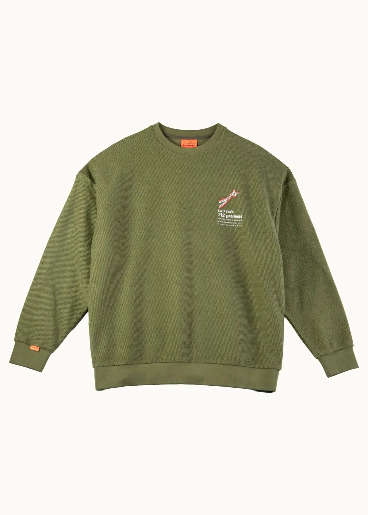 Sweat Retourné 712 Grammes - Kaki