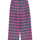 Trousers | Fuschia & green checkered