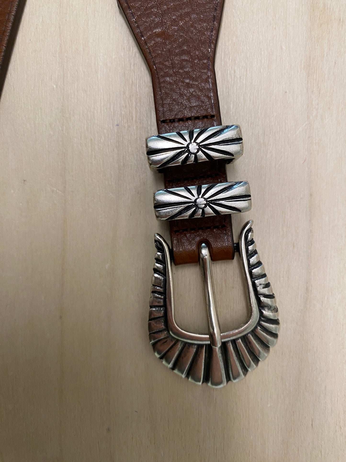 Ceinture tannage végétal marron 94657AS