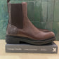 Boots en cuir marron