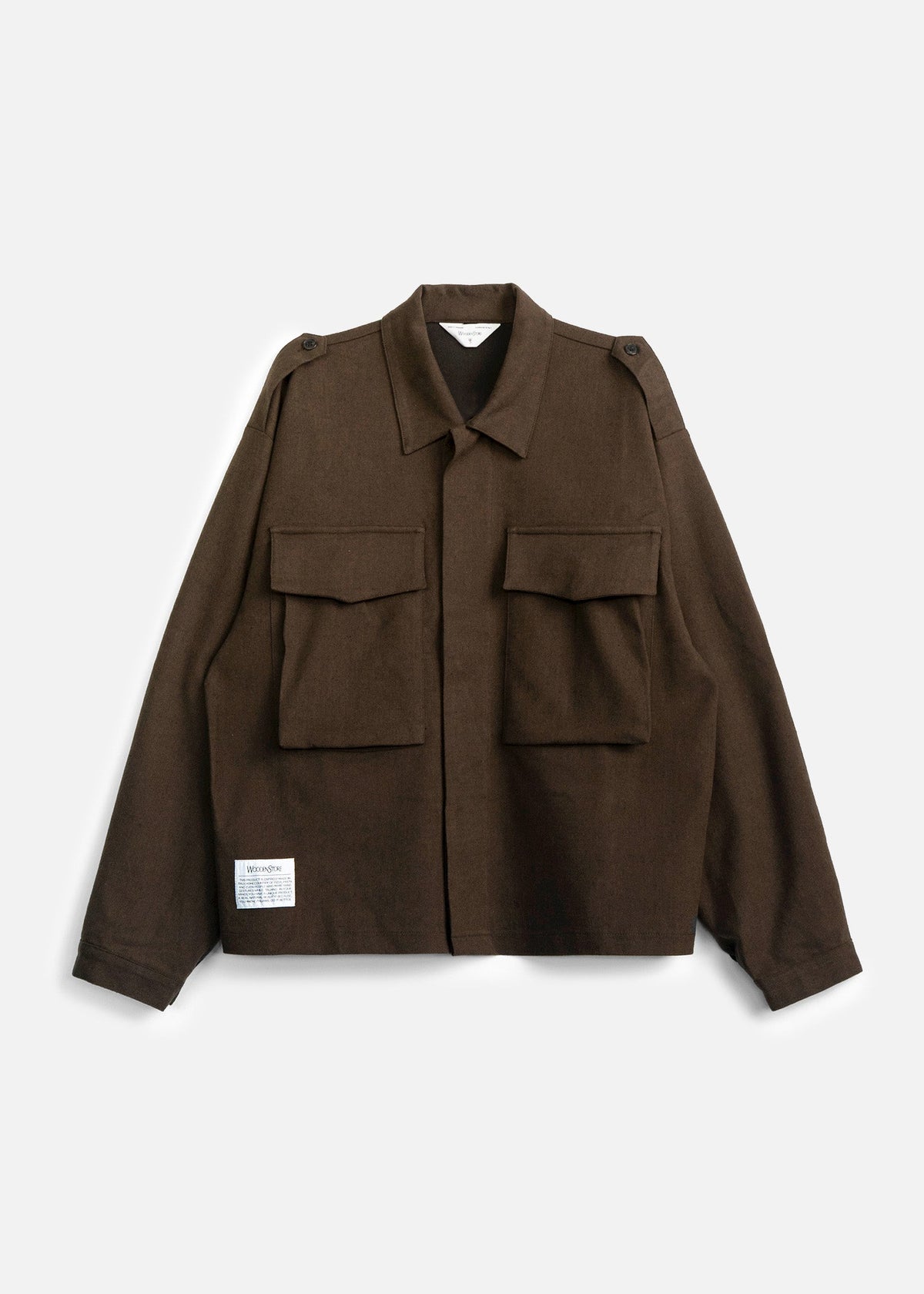 Military Overshirt - Marrone