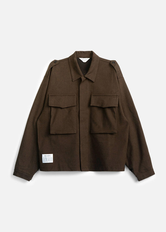 Military Overshirt - Marrone
