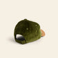 Casquette velours - Camel, écru et vert
